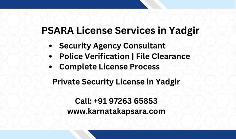 PSARA License Consultant in Yadgir